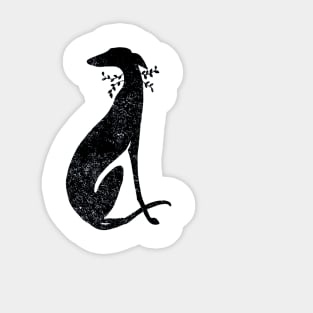 Black sighthound Sticker